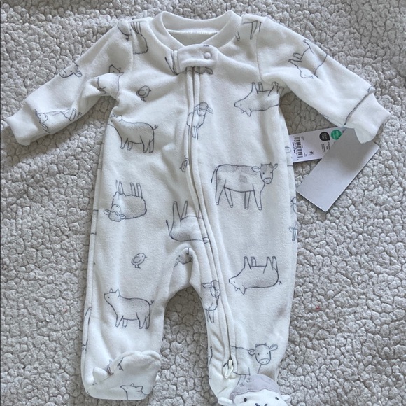 Carter’s Child of Mine Dinosaur and Farm Animal Sleeper Set - Newborn - Picture 7 of 12